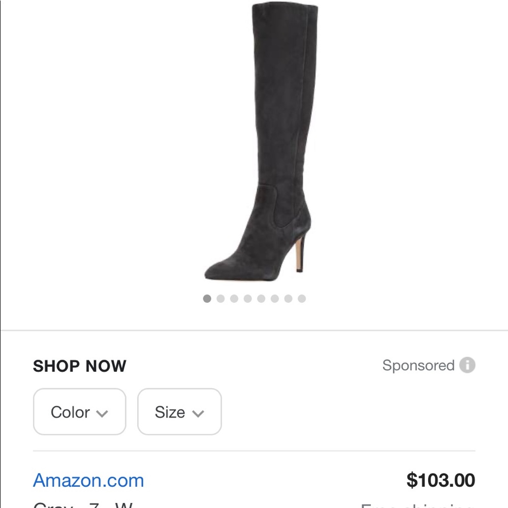 Sam Edelman Olencia black knee high boot, stiletto